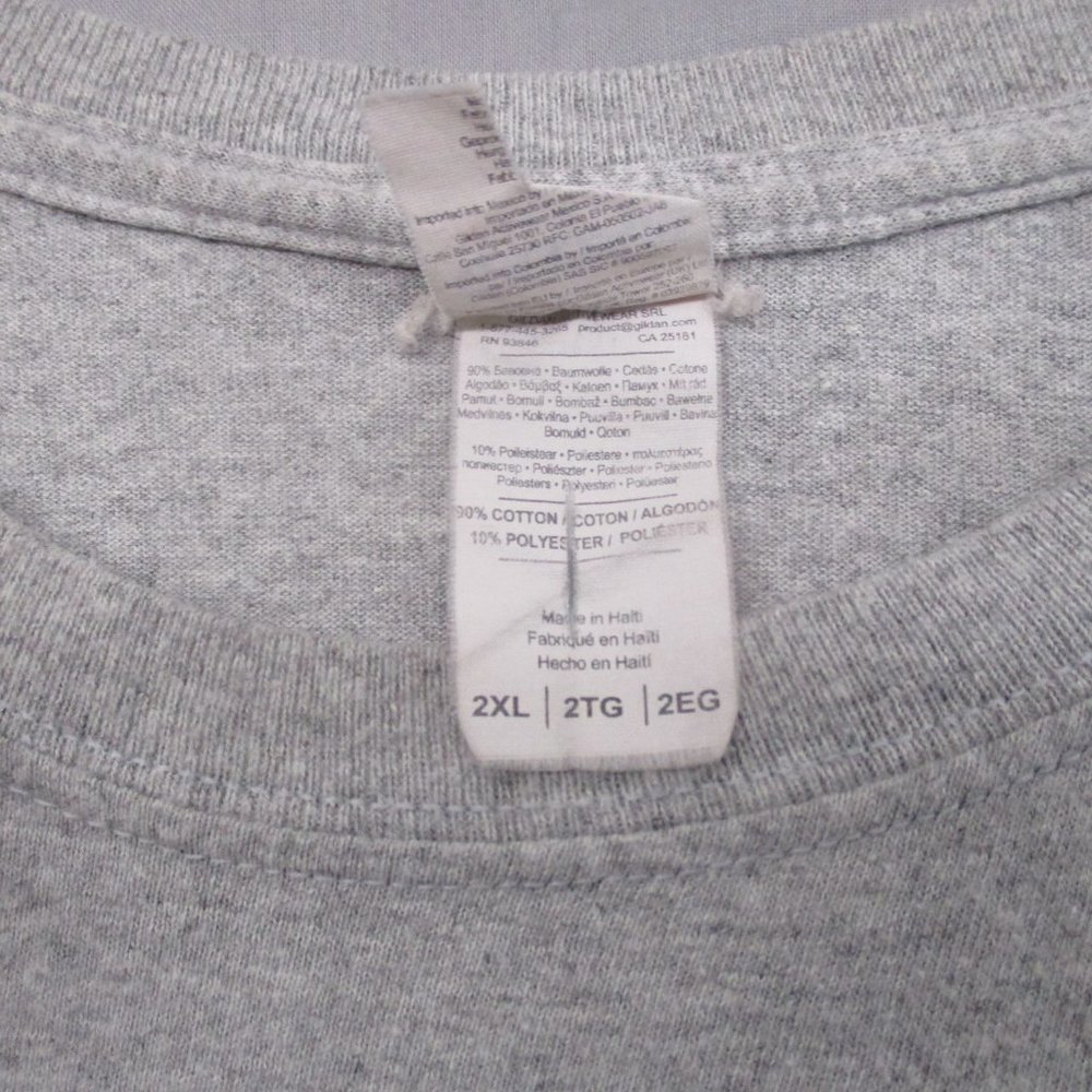 Gildan Support Our Troops Graphic‎ Print T- Shirt Gray Men Size | 2XL - Picture 4 of 8